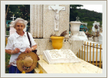 Grandma at Quitita's grave